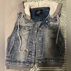 Silver brand Jean vest (xs)